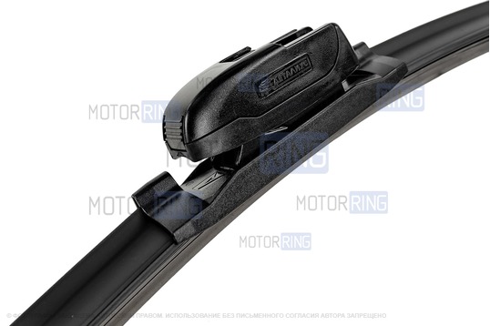 Комплект бескаркасных щеток стеклоочистителя Деталиус 650 и 400мм с адаптером типа Крючок