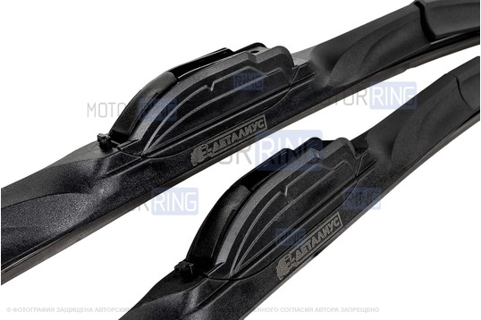 Комплект гибридных щеток стеклоочистителя Деталиус 500 мм с адаптером типа Крючок