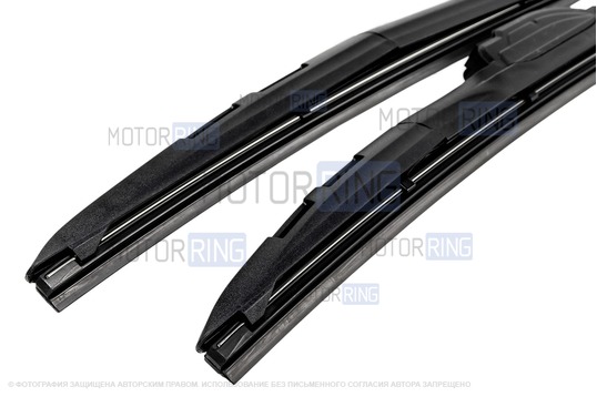 Комплект гибридных щеток стеклоочистителя Деталиус 600 и 400мм с адаптером типа Крючок