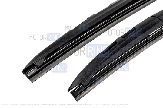 Комплект гибридных щеток стеклоочистителя Деталиус 600 и 450мм с адаптером типа VATL5.1