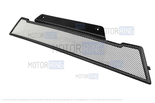 Нижняя защитная сетка Кремень черная на радиатор для Лада Веста