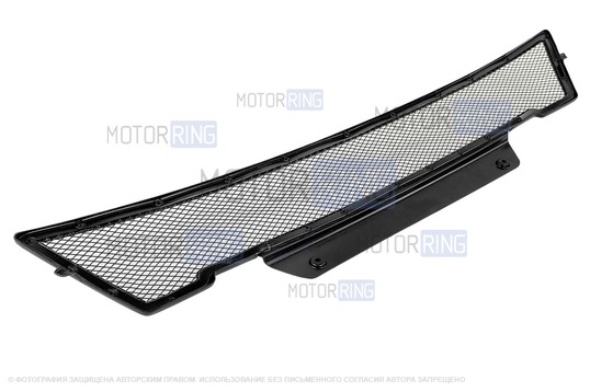 Нижняя защитная сетка Кремень черная на радиатор для Лада Веста