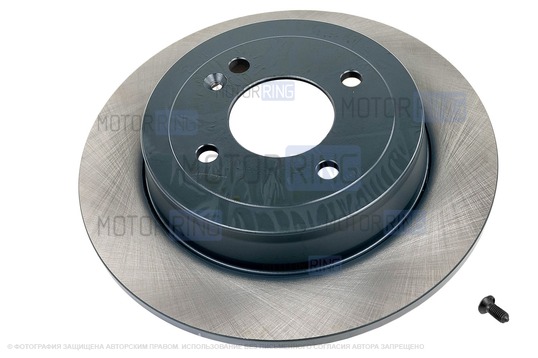 Задний тормозной диск МАВИКО Standart без насечек и перфорации для Hyundai Solaris, Accent, KIA Rio_1