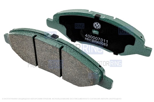 Тормозные керамические передние колодки HEINNER под китайские суппорта для Лада Веста NG, Ларгус FL с 2023 г.в., Искра