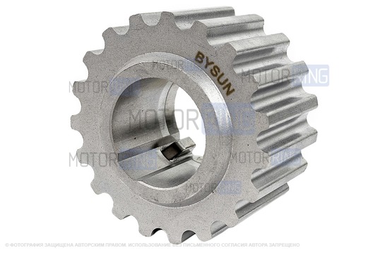 Шкив коленвала зубчатый BYSUN PARTS K4M для 16 кл Лада Ларгус_1