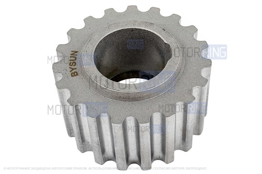 Шкив коленвала зубчатый BYSUN PARTS K4M для 16 кл Лада Ларгус