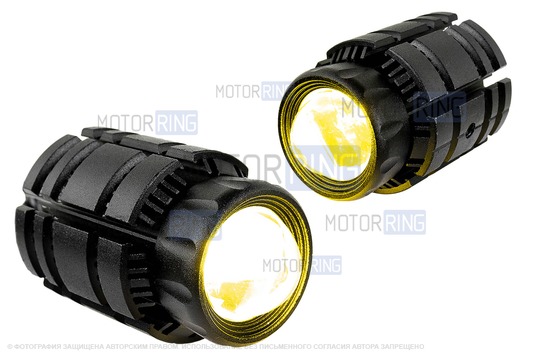 Универсальные двухрежимные светодиодные ПТФ Sal-Man 24W 11000lux
