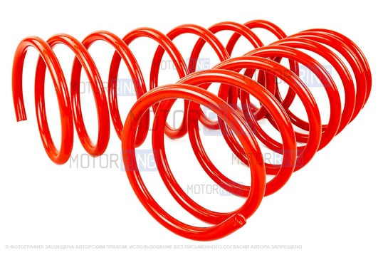 Пружины передней подвески ППРЗ с занижением 30мм для ВАЗ 2110-2112_1