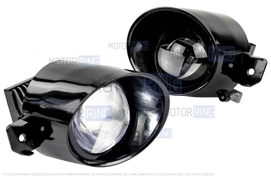 Диодные ПТФ Sal-Man 70W 16000lux (ближний, дальний) для Nissan X-Trail, Almera, Teana, Primera, Qashqai_1
