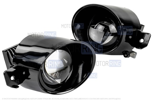 Диодные ПТФ Sal-Man 70W 16000lux (ближний, дальний) для Nissan X-Trail, Almera, Teana, Primera, Qashqai