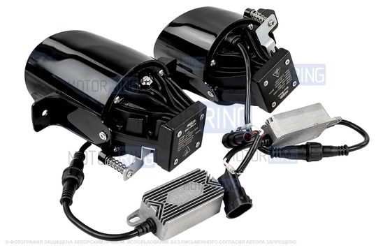 Диодные ПТФ Sal-Man 70W 16000lux (ближний, дальний) для Nissan X-Trail, Almera, Teana, Primera, Qashqai