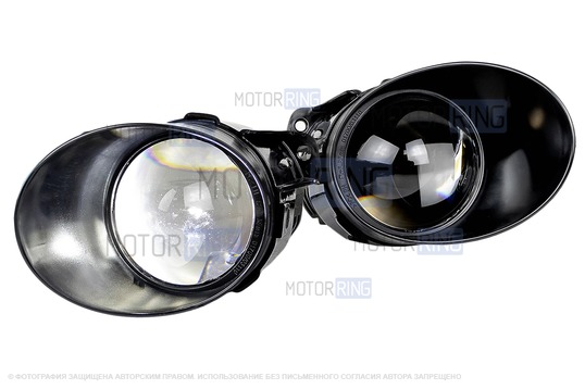 Диодные ПТФ Sal-Man 70W 16000lux (ближний, дальний) для Volkswagen Passat B6 2005-2010 г.в._1