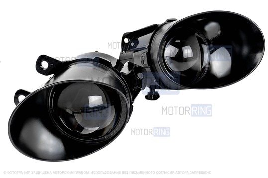 Диодные ПТФ Sal-Man 70W 16000lux (ближний, дальний) для Volkswagen Passat B6 2005-2010 г.в.