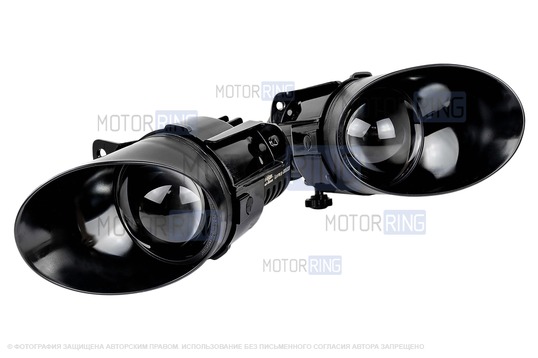 Диодные ПТФ Sal-Man 70W 16000lux (ближний, дальний) для Volkswagen Passat B6 2005-2010 г.в.