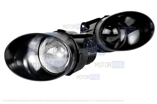 Диодные ПТФ Sal-Man 70W 16000lux (ближний, дальний) для Volkswagen Passat B6 2005-2010 г.в.