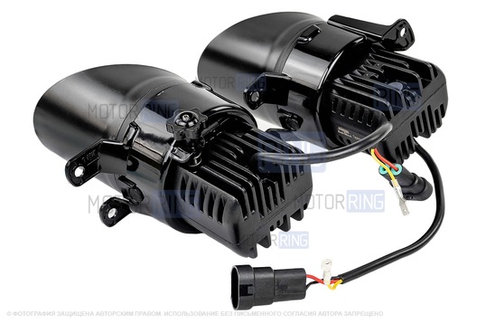 Диодные ПТФ Sal-Man 70W 16000lux (ближний, дальний) для Volkswagen Passat B6 2005-2010 г.в.