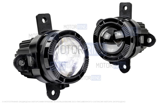 Диодные ПТФ Sal-Man 60W 13000lux (ближний, дальний) для Haval F7, F7x 2018-2024 г.в., Dargo 2022-2025 г.в.