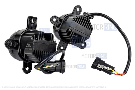 Диодные ПТФ Sal-Man 60W 13000lux (ближний, дальний) для Haval F7, F7x 2018-2024 г.в., Dargo 2022-2025 г.в.