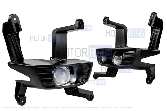 Диодные ПТФ Sal-Man 60W 13000lux (ближний, дальний) для KIA Rio 3 (рестайлинг) 2015-2017 г.в._1