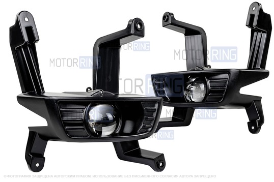 Диодные ПТФ Sal-Man 60W 13000lux (ближний, дальний) для KIA Rio 3 (рестайлинг) 2015-2017 г.в.