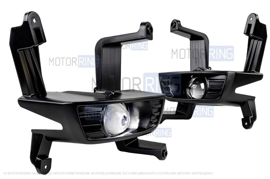 Диодные ПТФ Sal-Man 60W 13000lux (ближний, дальний) для KIA Rio 3 (рестайлинг) 2015-2017 г.в.