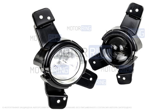 Диодные ПТФ Sal-Man 60W 13000lux (ближний, дальний) для KIA Rio X-Line 2017-2020 г.в._1