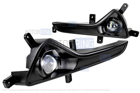 Диодные ПТФ Sal-Man 60W 13000lux для KIA Sportage 3 2010-2016 г.в._1