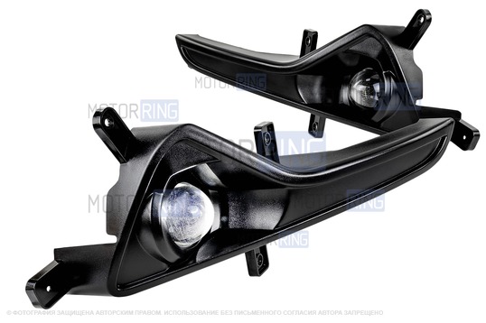 Диодные ПТФ Sal-Man 60W 13000lux (ближний, дальний) для KIA Sportage 3 2010-2016 г.в._1