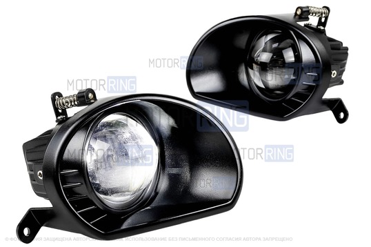 Диодные ПТФ Sal-Man 60W 13000lux для Audi Q7 2005-2015 г.в., A8 2003-2010 г.в., A6 2003-2008 г.в._1