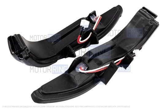 LED повторители поворотника Плазма в боковые зеркала образца 2015 года для Лада Веста