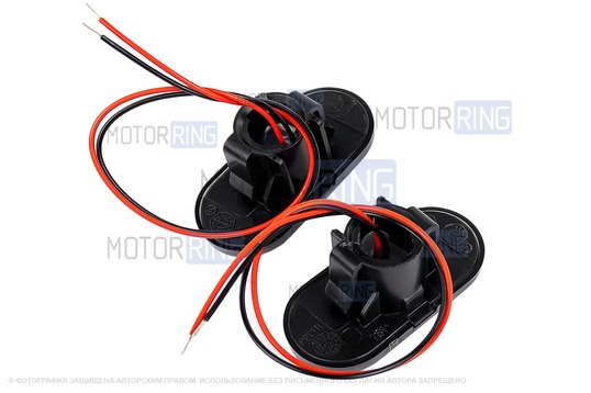 Тонированные диодные указатели поворота ML на крылья (2шт) для Лада Ларгус, Ларгус FL, Renault Duster, Logan, Logan 2, Sandero, Sandero 2