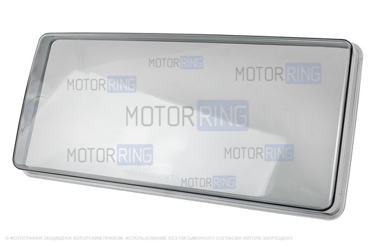 Тонированное гладкое оргстекло левой фары для ВАЗ 2105_1