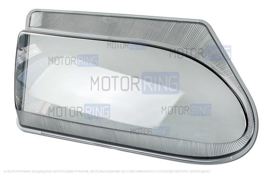 Тонированное гладкое оргстекло правой фары образца Bosch для ВАЗ 2113-2115_1