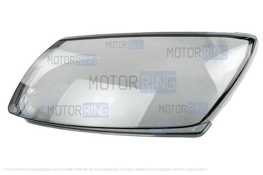 Тонированное оргстекло левой фары для Лада Гранта