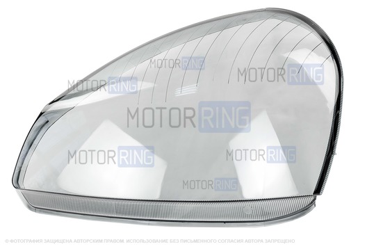 Тонированное оргстекло левой фары для Лада Приора