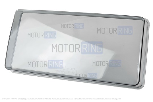 Тонированное гладкое оргстекло правой фары для ВАЗ 2105