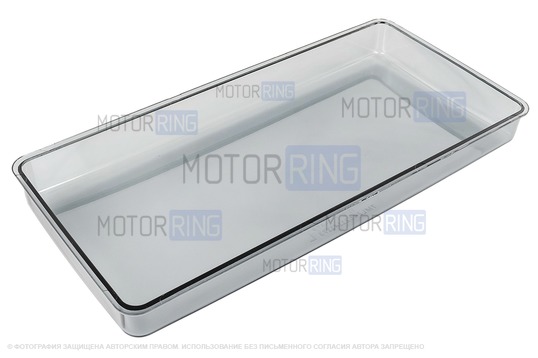 Тонированное гладкое оргстекло правой фары для ВАЗ 2105