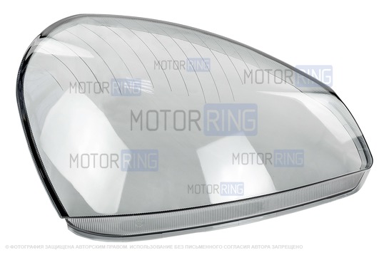 Тонированное оргстекло правой фары для Лада Приора
