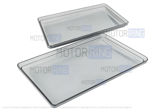 Тонированные гладкие оргстекла фар для ВАЗ 2108-21099