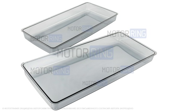 Тонированные гладкие оргстекла фар для ВАЗ 2105