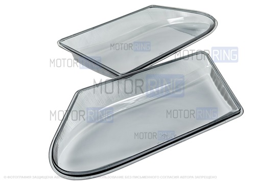 Тонированные гладкие оргстекла фар образца Bosch для ВАЗ 2113-2115