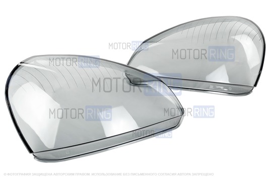 Тонированные оргстекла фар для Лада Приора_1