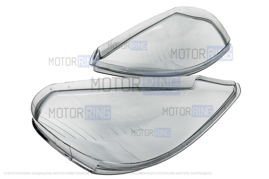 Тонированные оргстекла фар для Лада Приора