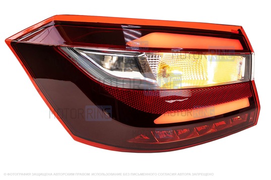 Задний аналоговый светодиодный левый фонарь образца 2022 года на крыло для Лада Веста NG_1