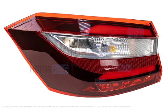 Задний аналоговый светодиодный левый фонарь образца 2022 года на крыло для Лада Веста NG