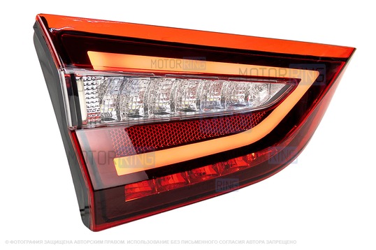 Задний аналоговый светодиодный левый фонарь образца 2022 года на крышку багажника для Лада Веста NG_1