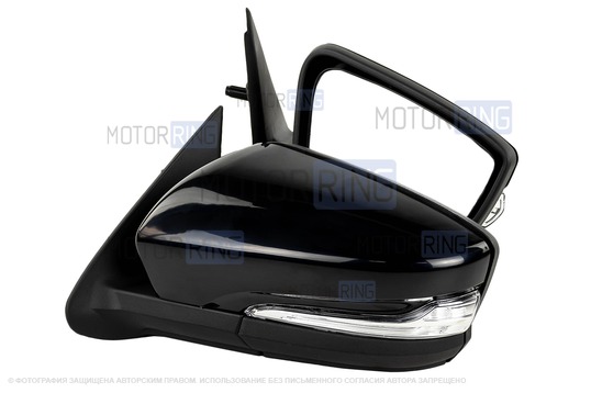 Механические боковые зеркала АТП Лифтбек с повторителями поворотников, окрашенные в цвет кузова для Лада Гранта, Гранта FL, Калина, Калина 2, Датсун