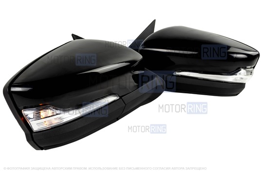 Механические боковые зеркала АТП Лифтбек с повторителями поворотников для Лада Гранта, Гранта FL, Калина, Калина 2, Датсун_1