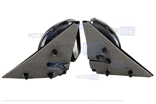 Боковые электрозеркала АТП нового образца с обогревом и повторителями поворотников, окрашенные в цвет кузова для Лада Приора