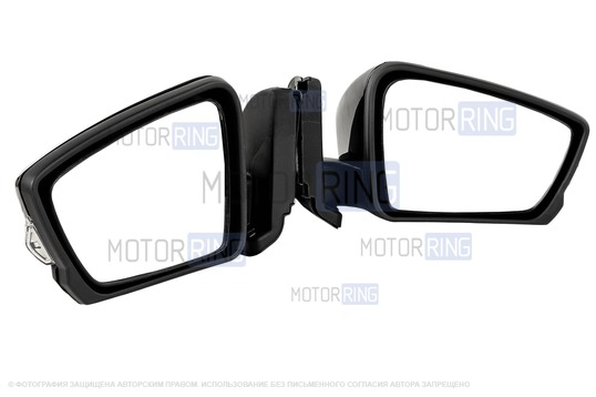 Боковые механические зеркала АТП в стиле Гранты с повторителями поворотников, окрашенные в цвет кузова и адаптированные для Лада 4x4, Нива Легенд